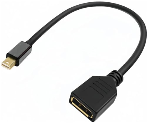 Mini DP to DP Adapter Mini DP to DP Cable 8K@60Hz 4K@144Hz 2K@240Hz Display | DP Converter Cable Compatible with Thunderbolt and Thunderbolt 2 Port HD for Laptop Monitor, 30cm