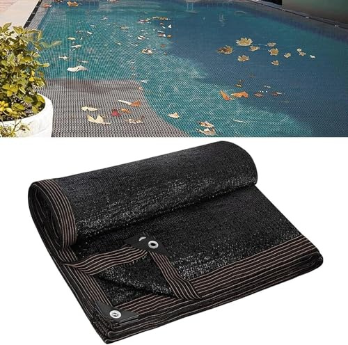 Rechteckige Laubnetz-Poolabdeckungen,Pool-Laubnetzabdeckung um Blätter fernzuhalten, Schwimmbad-Schutznetz Winter Mesh Poolabdeckungen für In-Und Oberirdische(4x6m(13.1x19.7ft))