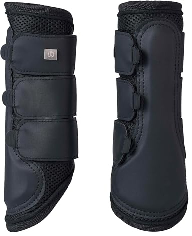 Imperial Riding IRH Cloud Dancer Gamaschen, atmungsaktiv & leicht, feuchtigkeitsregulierend, stoßabsorbierend, Polyurethan, Mesh & Neopren, optimaler Beinschutz für Training & Alltag, Schwarz, Xfull