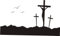 Indigos UG - Wandtattoo Wohnzimmer - Wandaufkleber Jesus, Gott 40x 23 cm schwarz w227 - Aufkleber Kinderzimmer Schlafzimmer Küche Badezimmer Büro Dekoration