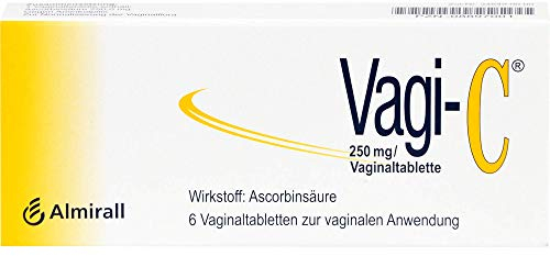 Vagi-C Vaginaltabletten, bei bakterieller Scheideninfektion mit Ascorbinsäure, pH-Wert Normalisierung, schnell wirksam, auch in der Schwangerschaft, 6 St