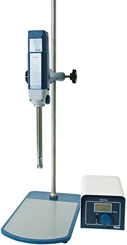 Witeg Homogenisator HG-15D-Set-B digital 2.000-27.000U/min, mit Dispergierwerkzeug 1025 für 50-2500ml und Stativ, für Flüssigkeits- und Gewebeproben