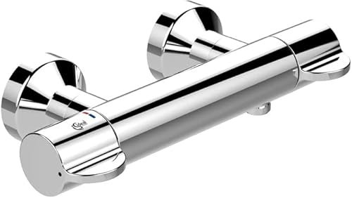 Ideal Standard Brausethermostat Aufputz ceraplus 2, gesamte Ausld. 115-133mm, Chrom, A6871AA