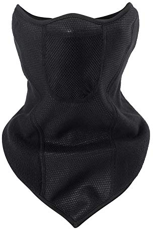 TAGVO Demi-Masque Anti-Froid Prolongé Couvre-Visage Coupe-Vent Protection Du Visage En Polaire d'Hiver Masque De Ski Cache-Cou Cagoule Avec Trous Respirants Cache-Oreilles Pour Moto Snowboard Cyclisme