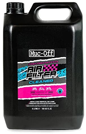 Muc-Off Air Filter Cleaner, 5 l - Detergente Filtro dell'Aria in Schiuma Biodegradabile, per Motocross e Sport Motoristici - Rimuove Olio e Sporcizia, per la Massima Potenza