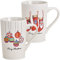 matches21 Tassen Kaffeebecher MERRY CHRISTMAS mit Kugeln & Nikolausstiefeln weiß Porzellan 2er Set sort 12x12 cm 350 ml