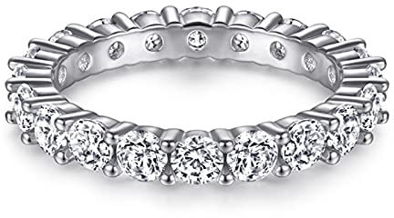 HCMA 925 Sterling Silber erstellt Moissanite Diamanten Edelstein Edlen Schmuck Ehering Mode Ring für Frauen Geschenk