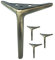 Kaupuar Möbelbeine aus antikem Messing, 17,8 cm, für Schrank, Sofa, Couch, Tisch, Stuhl, Bett, Set mit 4 Metallbeinen, Mitte des Jahrhunderts, moderne Beine zum Selbermachen