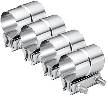 EVIL ENERGY 2.0 Inch Exhaust Clamp,Lap Joint Band Clamp Stainless Steel for Pipes,Mufflers,Catalytic Converters