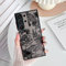 XIZYO Coque pour Samsung Galaxy S23 Ultra, Housse Motif de Rose Mat Translucide, Boîtier de Protection Souple du Pare - Chocs TPU, Noir