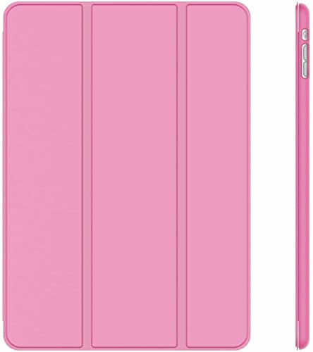 Case For Apple iPad Air 1 (2013), iPad Air 2 (2014), iPad 5th Generation 9.7” (2017) & 6th Gen 9.7” (2018) Slim Lightweight Smart Shell Stand Cover for iPad 9.7-inch (Pink)
