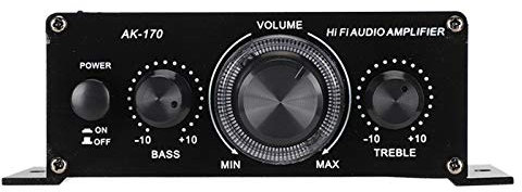 Mini Amplificador de Potencia 12V Power Home Amplificador Estéreo HiFi Amplificador de Potencia de Audio Digital Compatible con Muchos Productos Digitales