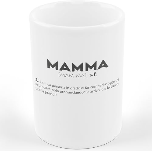 AL PRODUCTION Tazza Mug MAMMA DESCRIZIONE DIVERTENTE - Tazza regalo di compleanno - Divertente - Humor