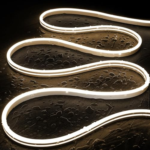 LEDKIA LIGHTING LED-Streifen Neon 48V DC 120 LED/m Neutralweiß IP65 nach Maß Schnitt alle 5cm 50 m