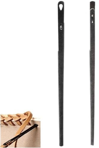 2 Uds Aguja De Coser De Cuero Aguja De Encaje De Doble Agujero Aguja De Tejer Cordones Kit De Herramientas De Costura Accesorios para Manualidades De Costura DIY
