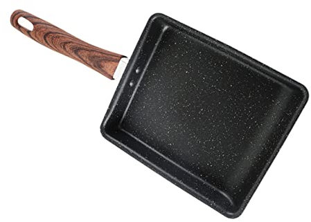 Mikinona 1stück Tamagoyaki Pfanne Antihaft Omelette Bratpfanne Für Induktionsherd Gasherd Und Elektrischen Herd Aus Hochwertigem Material Mit Gleichmäßiger Wärmeverteilung Und Leicht