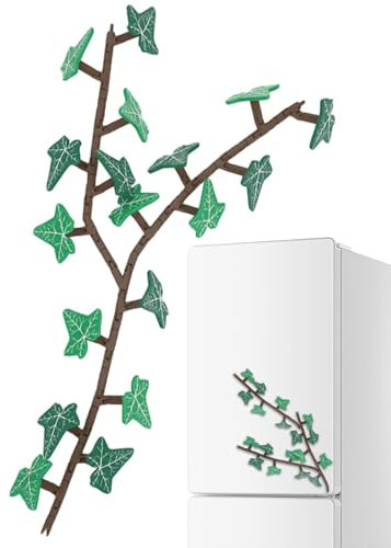 Efeu Kühlschrankmagnete, Efeu Kühlschrank Magnete mit Beweglichen Stielen, Pflanzen Kühlschrankmagnete, Lustige Dekoration Magnete für Kühlschrank, Magnettafel, Whiteboard, Pinnwand etc