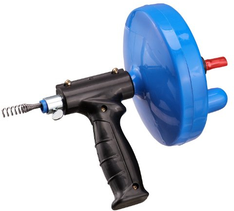 Haas Rohr-Reinigungsspirale mit Maschinenanschluss und Pistolenhandgriff, 4,5 m