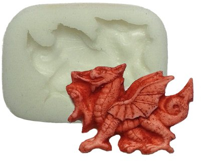 Silicone Mould - Very Very Small Welsh Dragon - Food Safe