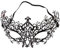 ANGAZURE-FR Masque en Metal Masque Loup Femme Metal Masque Partie Masque Mascarade Partie Fournitures (Masque F)