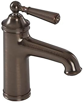 Milano Charleston Traditional Mono Bathroom Basin Mixer Tap Lever Handle - Oil Rubbed Bronze
