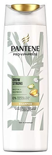 Pantene Grow Strong Bamboo & Biotin Shampoo, 400 ml