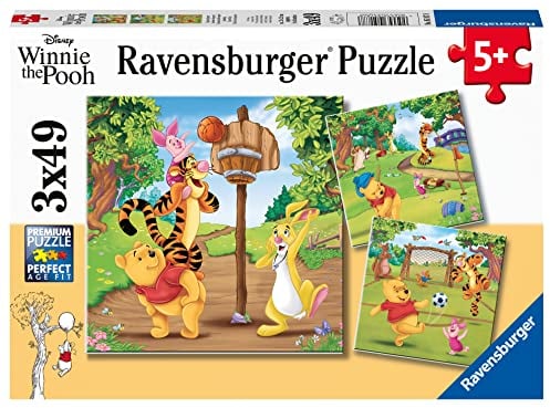 Ravensburger Winnie The Pooh 3 x 49 Piece Jigsaw Puzzles for Kids Age 5+