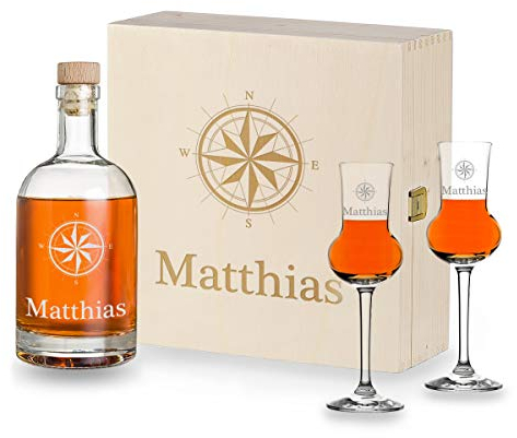 Coffret cadeau 4 pièces liqueur | Idéal pour liqueur, whisky, scotch | Pour les gourmands | Homme et femme | 2 verres à liqueur 87 ml