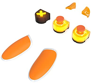 Thrustmaster eSwap X Led Orange Crystal Pack, Pack mit 7 Hintergrundbeleuchteten für eSwap X Controller