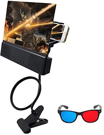 GXDJC Loupe d'écran 12 Pouces, Agrandisseur Ecran Telephone Portable, HD Titulaire De Support De Smartphone D' amplificateur Vidéo