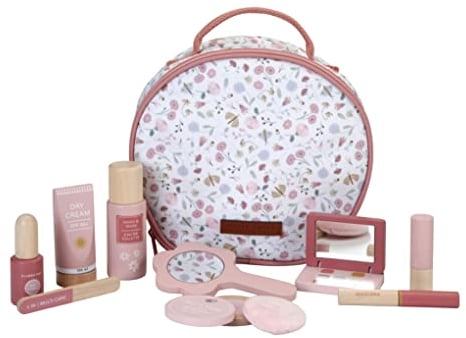 Little Dutch 7061 FSC Holz Spielset Beautycase Schminkkoffer - Flowers & Butterflies