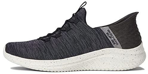Skechers Ultra Flex 3.0 Right Away Hands Free Slip-in Sneaker, Mocasín Hombre, Black Mesh/Trim, 44 EU Ancho
