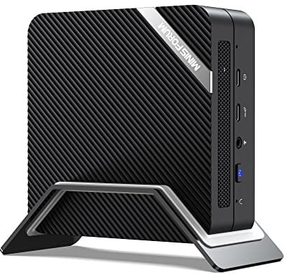 MINIS FORUM UM580D Mini-PC AMD Ryzen 7 5800H mit Grafikkarte AMD Radeon 32 GB RAM, 512 GB PCIe SSD Büroeinheit, 4KUSB-C und Doppel-HDMI, 1X RJ45, 6X Port USB, WiFi 6 BT5.2