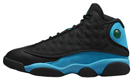 Jordan Herren Air Retro 13 Basketballschuhe, Schwarz/Universitätsblau/Schwarz, 42 EU