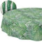 Stoff Tischdecke Tischwäsche Textil Tischtuch Baumwolle Polyester Gewebe abwaschbar pflegeleicht, in rund oval eckig Tropik Rund 100cm Schnittkante