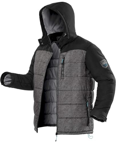 ATLAS FOR MEN Plumífero con capucha M-5XL tratamiento hidrófugo