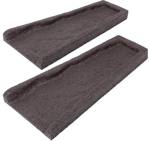 Sekcen Regenrinnen-Abflussrinne, Gummi, Braun, 2 Stück