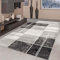 Taracarpet Moderner Kurzflor Designer-Teppich für Wohnzimmer Schlafzimmer und Kinderzimmer Kariert Vintage Grau 200x280 cm