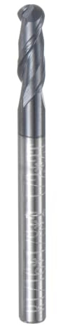 QUARKZMAN Hartmetallfräser 1/8 Zoll Schaft 2-Flöten CNC Fräser Schwarz | TiAlN-Beschichtung, Für Edelstahl Verbundwerkstoffe und Legierungen