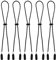 5 pcs Verstellbare Hutgurtklammern, Elastischer Hut Abnehmbares Kinnkabel Anti-Wind-Hut-Gurt Clip Anti-Lost-Hut-Gurt Clip für Golfboot-Angelhut Outdoor
