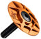 MAYANGYANG SteuersäTze Aluminium 7075 Kopfkappe Tune-Cap Steuersatzzubehör Extra leichte CNC-gefräste Oberseite und Bolzenvorbaukappe Fahrradteil Bike Risk Ahead Kappe(ORANGE)