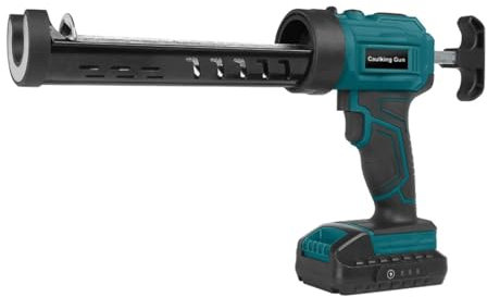 Cordless Caulking Gun, Four Speeds Battery Operated Rechargeable Caulk Gun with LED Light, for Home Renovations, Kitchen Countertop