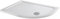 Hydrolux® 900 x 760 x 45mm White Bathroom Shower Tray for Enclosures Cubicles & Wet Room with Waste, Offset Quadrant Right Hand