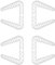 homeXpert Fensterklammer | 4er-Set Transparent | Fensterstopper, Klemmschutz, Fensteraufhalter, Fensterkeil gegen zufallende Fenster und Türen - Fensteroffenhalter zum Lüften, zuverlässig und sicher