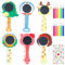 NHPY 12 Sets DIY Holzspiegel zum Basteln Kinder Handspiegel mit Griff Spiegel Basteln Kinderspiegel Kindergeburtstag Mitgebsel Mädchen Handwerk für Kinder Party Geburtstagsparty Stift und Aufkleber