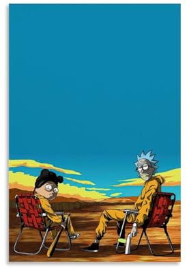 YRUAWRH Poster mit Rick and Morty (12), ästhetisches Cover, Leinwand, Vintage-Poster, dekoratives Gemälde für Schlafzimmer, Wohnzimmer, 30 x 45 cm, ungerahmter Stil