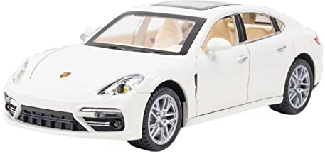 XGFFBAGB Panamera Diecast 1:24 Leichtmetall-Modellauto, Sportwagen, Sammlerstück, Geschenk, Weihnachtsspielzeug(White,with Box)