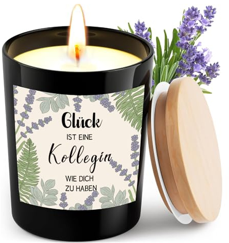 Geschenke für Kollegin, 7OZ Lavendel Duftkerze mit Spruch, Abschiedsgeschenk Kollegen, Dankeschön Geschenk für Beste Arbeitskollegin, Lieblingskollegin zum Geburtstag, Weihnachten, Ruhestand