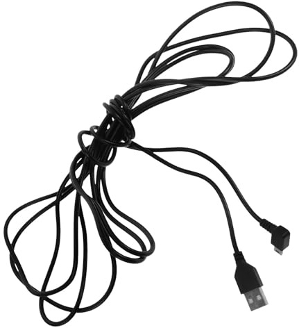 Gadpiparty USB Ladekabel für Autokamera 3,5m mit 90 Grad Winkel und PVC Material Gerades V3 Kabel für Zuverlässige Stromversorgung im Fahrzeugarmaturenbrett
