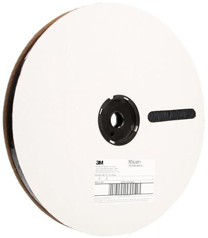 3M Hakenband SJ3572, Schwarz, 25 mm x 45.7 m, 3.8 mm, Aussenbreich